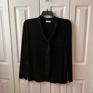 Women’s Charter Club Tie Neck Top
